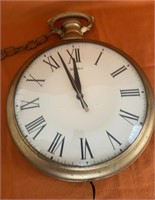 Vintage United Pocket Watch Wall Clock