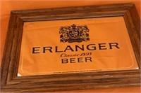 Erlanger Classic Beer Mirror , Schlitz Brewing