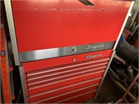 Red Snap-On top and bottom box, no key in nicely