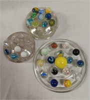 White Marbles & Glass Marbles