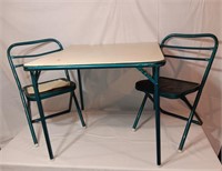 Children's Folding Table W/ 2 Folding Chairs