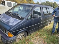 Ford Aerostar van as found