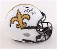 Autographed Drew Brees Saints Helmet