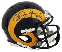 Autographed Eric Dickerson Rams Mini Helmet