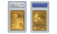 23K Gold Joe Montana Chiefs Card