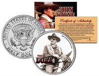 John Wayne The Duke True Grit JFK Coin
