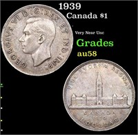 1939 Canada Dollar 1 Grades Choice AU/BU Slider