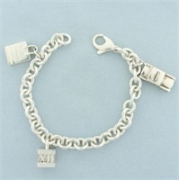 Tiffany and Co. Vintage Charm Bracelet with Taxi,