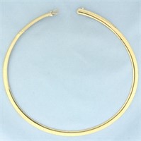 16 Inch Omega Link Necklace in 14k Yellow Gold