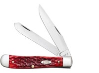 Case XX 6254 Dark Red Bone Trapper Knife