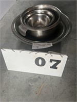 Various Sizes Stainless Steel Mixing Bowls