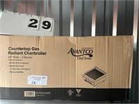 New Avantco 24" Countertop Radiant Charbroiler Gas