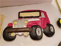 Plaster Jeep Wall Hanger