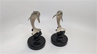 Two Dolphin Statues, Small