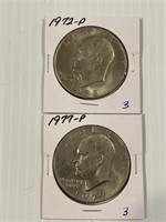 1972-P, 1977-P Ike Dollar