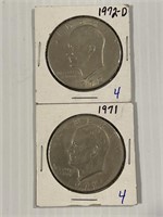 1971-P, 1972-D Ike Dollar