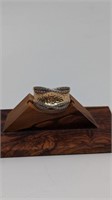 Gold-Colored Silver Ring, Size 10
