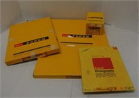 4 Boxes of Various Sizes Vintage Kodak Photopaper