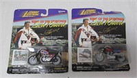 2 Sealed Evel Knievel Die Cast Motorcycles