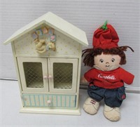 Vintage Baby Jewelry Box + Cambell's Soup Doll