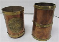 2 Vintage Hecho en Mexico Copper & Brass Mugs