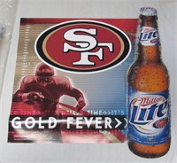 Big Stack of SF 49er's/Lite Beer Posters/Placemats