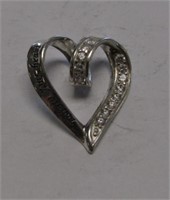 .925 Silver Heart Shaped Pendant