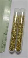 2 Large Vials Of Oregon Gold Foil