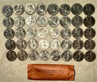 $10 Roll 1976 Bicentennial US Quarters