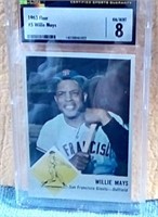 1963 Fleer #5 Willie Mays CSG Graded 8.0