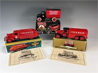 3 TEXACO LIMITED EDITION DIE CAST COIN BANKS IN BO