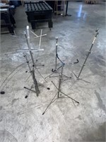 Seven piece miscellaneous drum stands