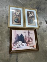 3 Framed Pictures