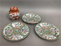 Oriental Ginger Jar and Plates