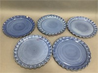 Five Stangl Terra Rose Plates