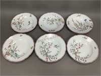 Decorative Pink Rimmed Bowls and Plate