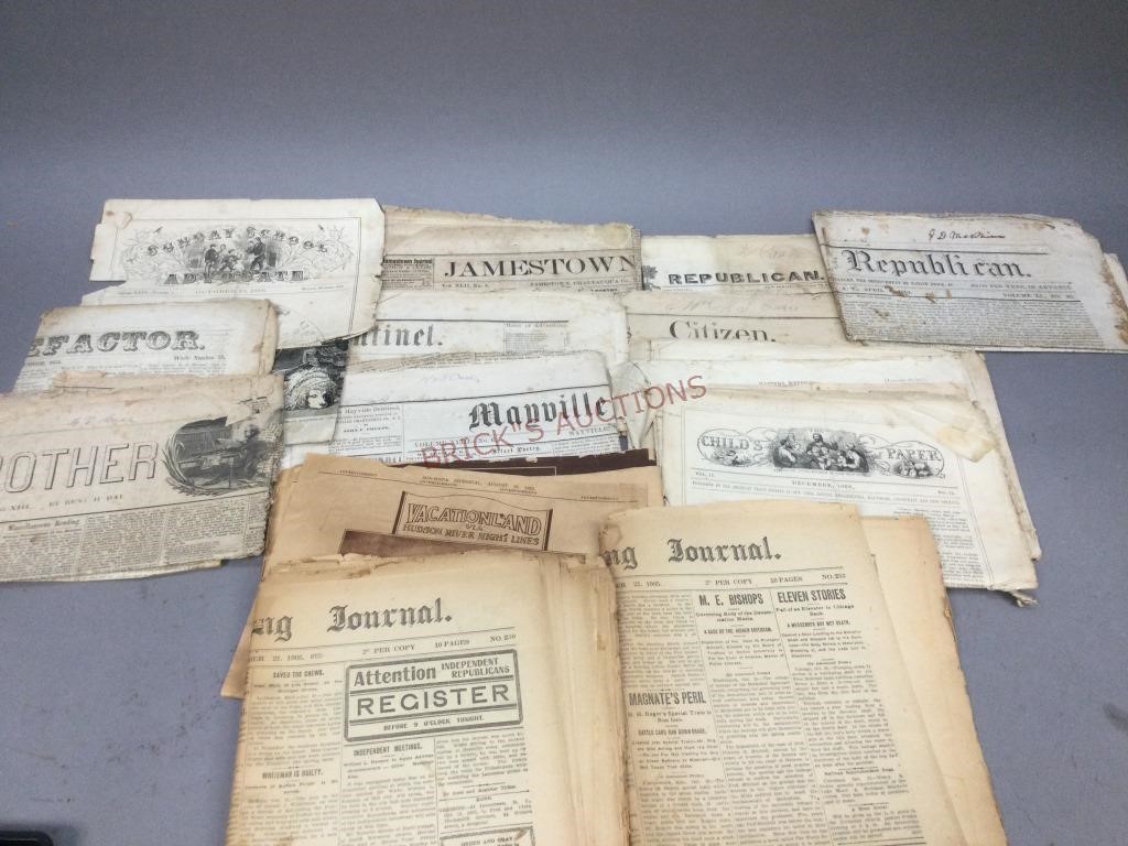 1800s & Early 1900s newspaper’s