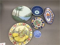Assorted Decorative Plates & More