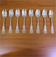 Whiting Louis XV Sterling Silver Place Spoons Set