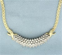 Italian 2.5ct Diamond Necklace in 14k Yellow Gold