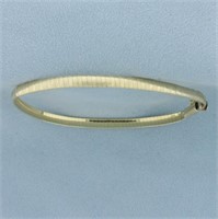 Omega Link Bracelet in 14k Yellow Gold