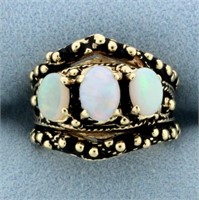 Vintage Opal Ring in 14k Yellow gold