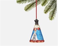 Molded Glass Camper / Teepee Ornament