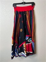 Vintage Abstract Maxi Skirt