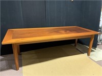 MID CENTURY 8FT X 42"TEAK DINING TABLE COMES APART