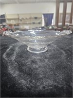 Clear Depression Glass Candy Dish