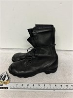 Size 5W Black Military Style Boots