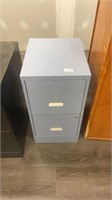 Two drawer, metal filing cabinet