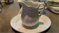 Ironstone Pitcher, Bowl, and Plate