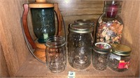 Mason Jars and Jar Lantern